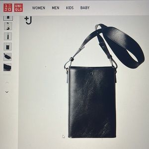 Jill Sander Uniqlo collab leather shoulder bag